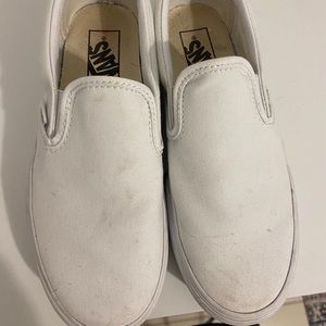 White platform vans